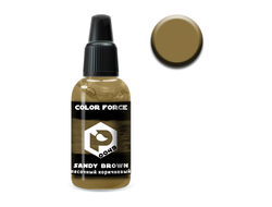 Pacific88: Краска акриловая Aero COLOR FORCE 0049 "Песочный коричневый" (18 мл.)