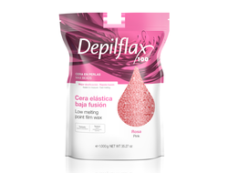 Depilflax Пленочный воск, розовый, Pink Film Wax в гранулах 1000 гр