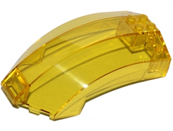 Windscreen 10 x 6 x 4 Curved, Trans-Yellow (18729 / 6190005 / 6261342)