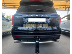 Защита заднего бампера Папа Тюнинг d60 для Haval H5 2024-