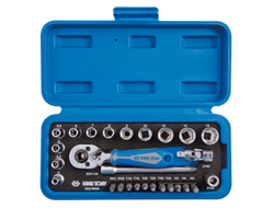 Набор торцевых головок с принадлежностями 1/4", шестигранные, 4-14 мм, 27 предметов KING TONY 2527MRE