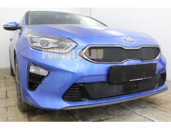 Защита радиатора KIA Ceed III 2018- black низ с датчиком ACC