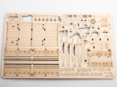Деревянная модель: (Baumi 11002) Автомобиль КАМАЗ-4310 бортовой