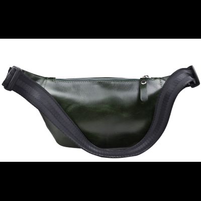 Кожаная поясная сумка Scarlino dark green (арт. 7018-11)