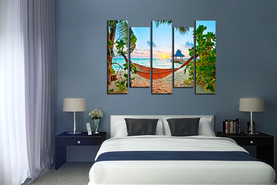 Модульная картина "Райское наслаждение"