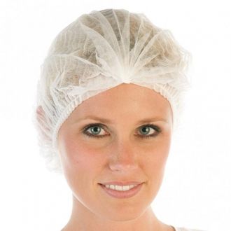 ერთჯერადი სამედიცინო  ქუდი თეთრი და ლურჯი (გარმოშკა) საბითუმო და საცალო