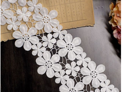 КРУЖЕВНАЯ ЛЕНТА, 10 СМ. АРТ. К-00035, 91 см. ЦВЕТ: Белый