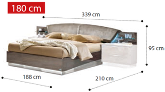 Кровать "Drop" 180х200 см