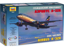 Сборная модель: (Звезда 7003) Гражданский авиалайнер Аэробус А-320