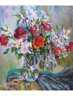 Натюрморт Букет на палитре Круглова Светлана