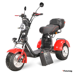 Электроскутер WHITE SIBERIA IKRA 5000W RED трицикл