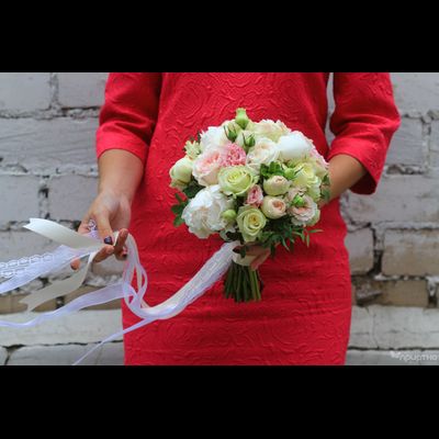 Букет невесты &amp; Бутоньерка № 1325