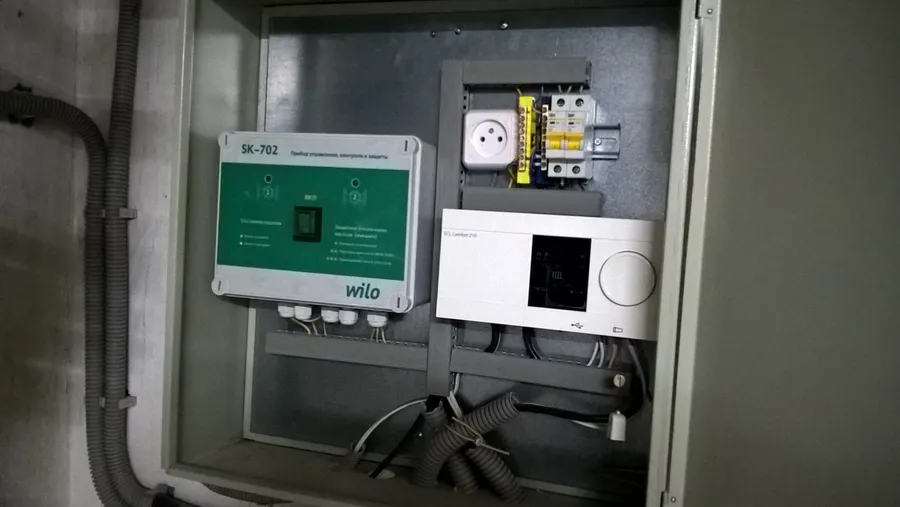 Погодная автоматика Danfoss и управление насосами Wilo