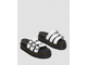 БОСОНОЖКИ DR. MARTENS BLAIRE FLOWER BUCKLE LEATHER SLIDE белые