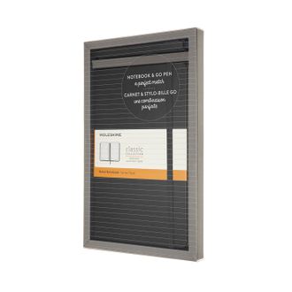 Подарочный набор Moleskine Go (блокнот + ручка), Large, чёрный