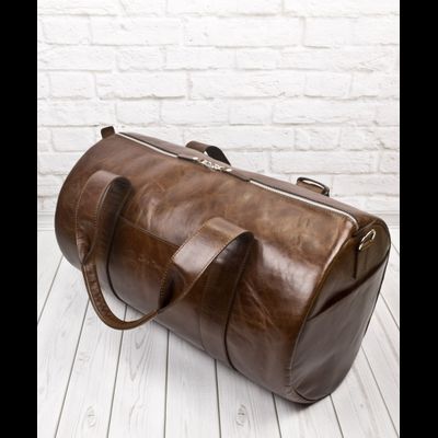 Кожаная дорожная сумка Faenza Premium brown (арт. 
4033-02)