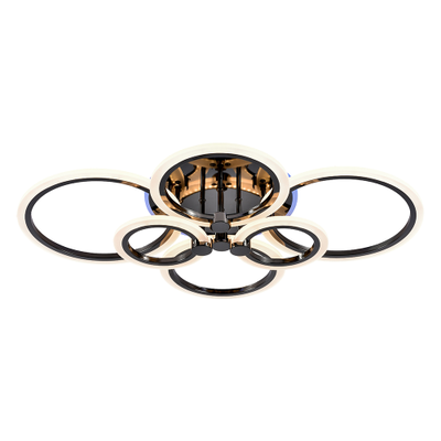 Люстра светодиодная 8076/6 PBK 132W+11W RGB Profit Light