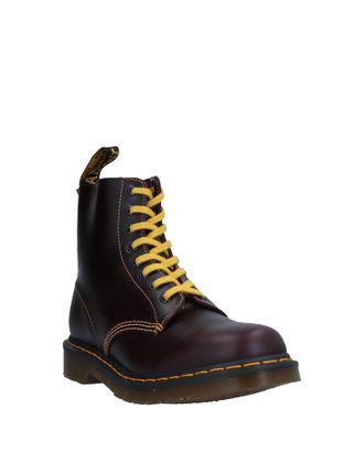 БОТИНКИ DR. MARTENS VEGAN 1460 PASCAL 8-EYE ATLAS BOOTS бордовые с черным