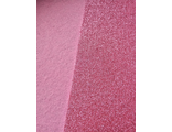 Фетр глиттерный  20*30 см, толщина 2 мм  цвет розовый