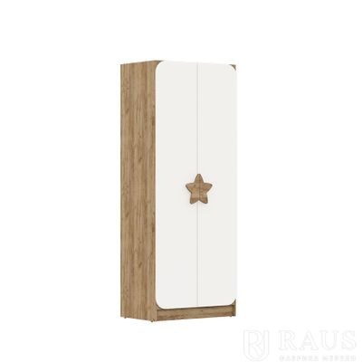 Детская КОЛИБРИ - Шкаф многофункциональный Дуб Крафт Золотой/Белый Софт