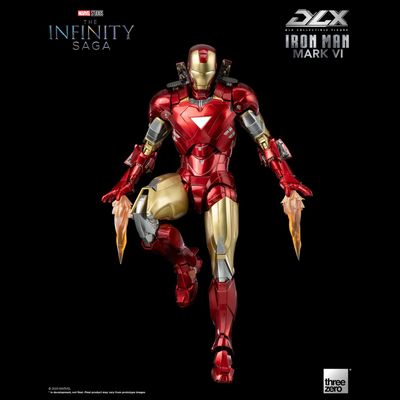 Железный Человек (Iron Man) - Коллекционная фигурка 1/12 SCALE The Infinity Saga DLX Iron Man Mark 6 (3Z05000C0) - Threezero