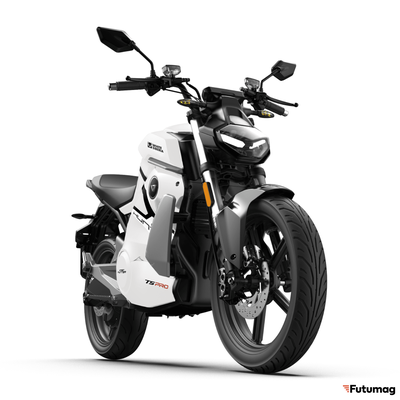 Электромотоцикл WHITE SIBERIA SUPER SOCO STREET HUNTER PRO белый