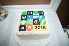 Торт и капкейки по случаю ребрендинга компании Flamp