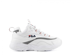 Кроссовки Fila Ray Бело-серебряные Tricolor (36-40)