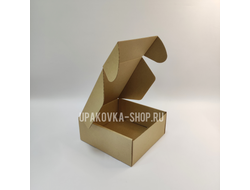 Коробка с откидной крышкой 160*150*70 мм БУРЫЙ