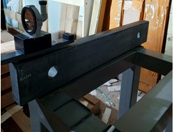 Линейка поверочная гранитная ШП-ТК твердокаменная 1000x160x60 мм №10023 Сторона 1-ая (2.3 мкм 00 Кл.) Сторона 2-ая (2.7 мкм 0 Кл.) с калибровкой