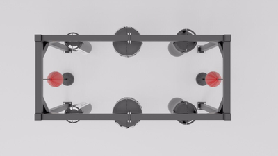 Рама для боксерских мешков HOLDER 3 х 1 х 2,3 м