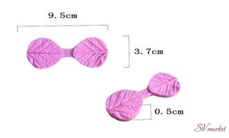 Молд силиконовый «Листочек», 9,5×3,5 см