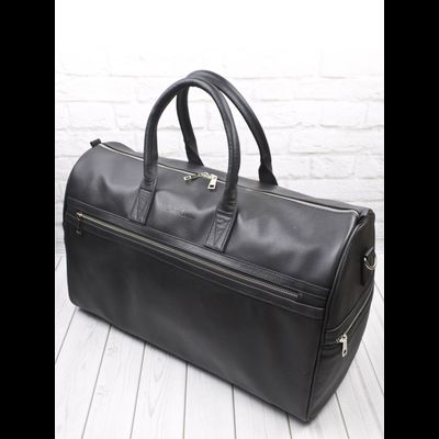 Кожаная дорожная сумка Caspoli Premium black (арт. 
4040-51)
