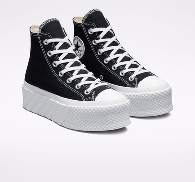 Кеды Converse Chuck Taylor All Star Lift 2X Platform черные высокие на платформе