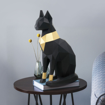 Papercraft набор для творчества "Кошка" - цвет черный - 6