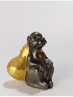 Сувенир " Год Собаки" с золотым сердцем