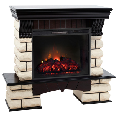 Электрический камин Kavkaz AO с очагом Sparta 25.5 LED