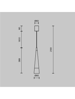 Подвесной светильник Sintesi, P090PL-L12CH3K
