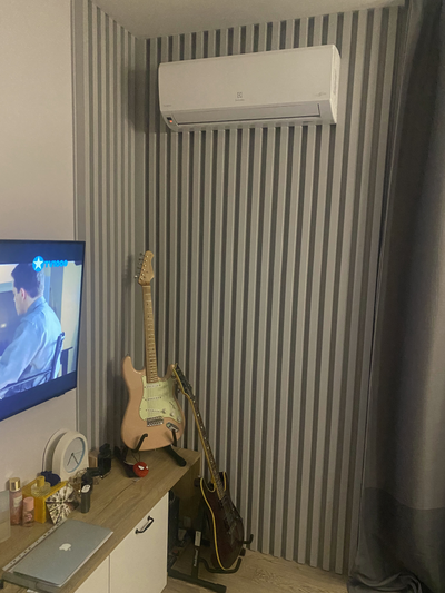 Гипсовая 3D панель "Рейка (крупная)" (частный интерьер, г.Москва)