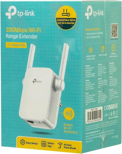 Усилитель WI-FI  TP-LINK  WA855RE Белый