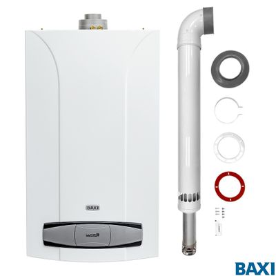Котел газовый настенный BAXI LUNA-3 Comfort 240 Fi двухконтурный, CSE45624358- + Комплект дымохода "антилёд"