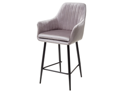 Полубарный стул Роден Blitz 16 Серый, велюр (H=65cm) M-City