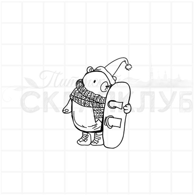 ФП штамп "Сноубордист"