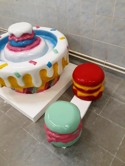 Стол песочница «Тортик» из стеклопластика