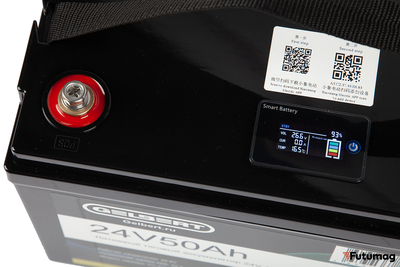 Литиевый тяговый аккумулятор Gelbert LiFePO4 (24V/50Ah/80A/1,200Wh) BT/Display