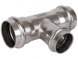Тройник ROMMER переходной ВПр, 35х28х35 из нержавеющей стали прессовой