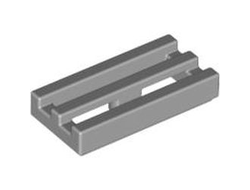 Tile, Modified 1 x 2 Grille with Bottom Groove / Lip, Light Bluish Gray (2412b / 4211350)