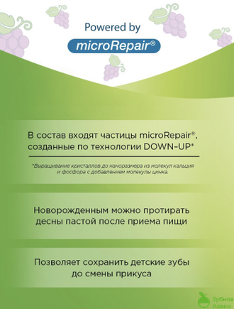 ДЕТСКАЯ ЗУБНАЯ ПАСТА BIOREPAIR KIDS СО ВКУСОМ ВИНОГРАДА ОТ 0 ДО 6 ЛЕТ
