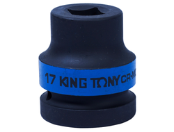 Головка торцевая ударная четырехгранная 1", 17 мм, футорочная KING TONY 851417M