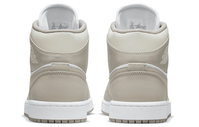 спортивные мужские кроссовки Nike Air Jordan 1 Mid 'College Grey' Linen 554724-082